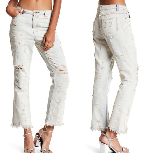NEW Dance & Marvel Super Distressed Straight Jeans - Picture 1 of 7